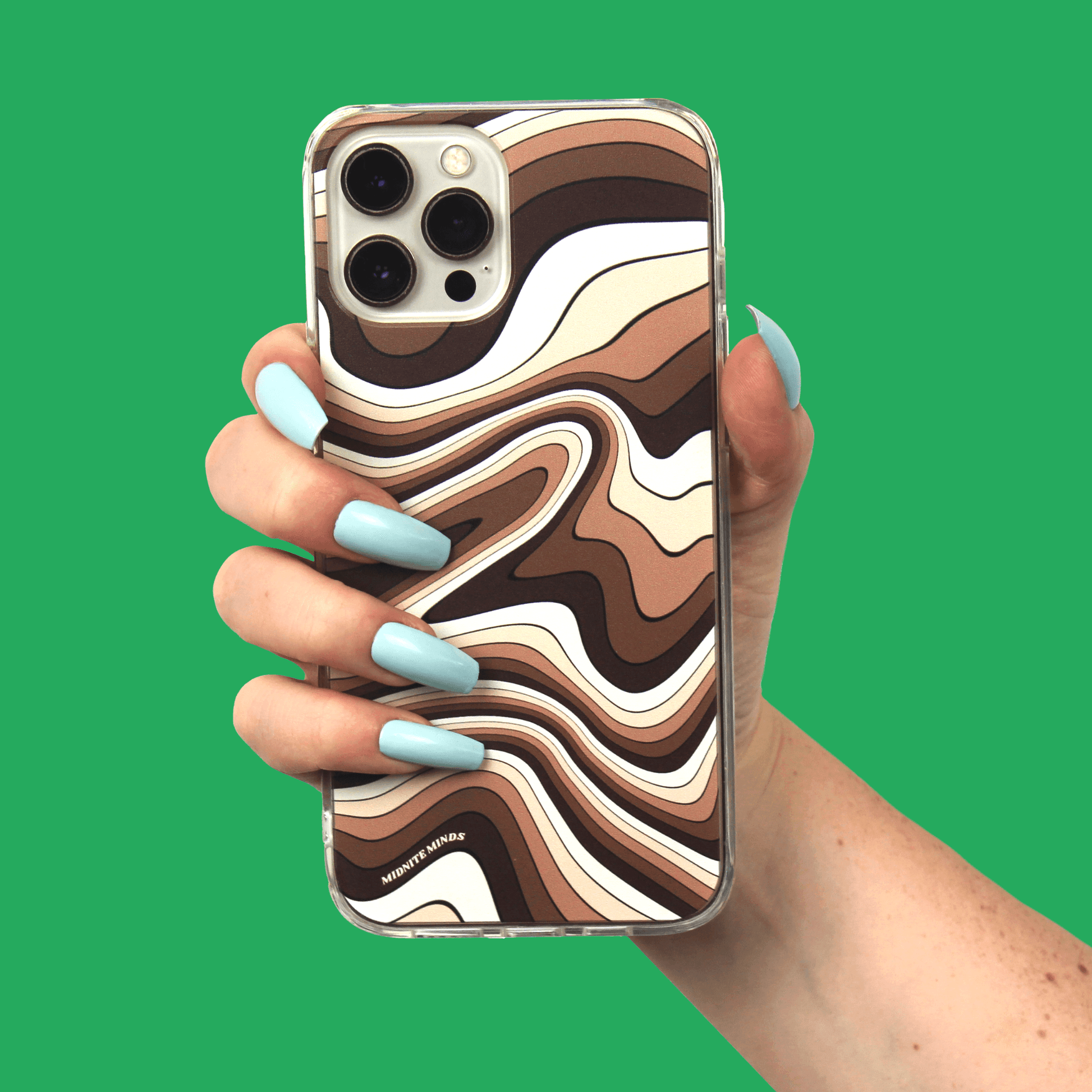 brown aesthetic iphone case, brown case, brown swirls iphone case, coffee case, neutral aesthetic