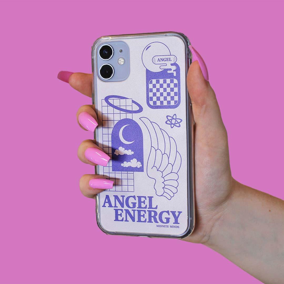 angel energy, angel energy iphone case, instagram phone case brands, cute aesthetic phone case