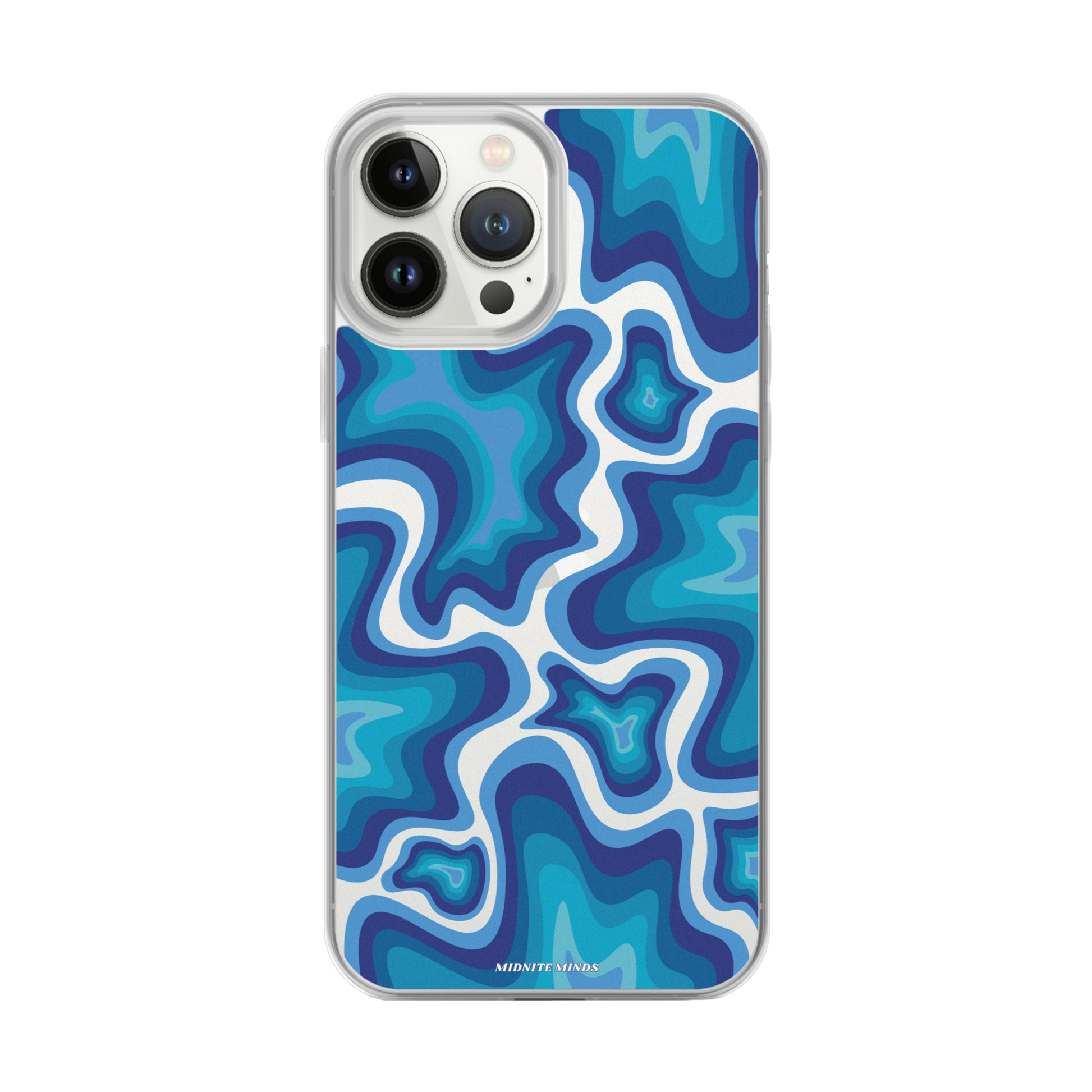 blue iPhone case, blue phone case, blue swirls case, blue aesthetic