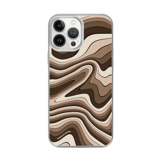 chocolate funk, brown aesthetic, brown phone case, brown iPhone case, neutral phone case