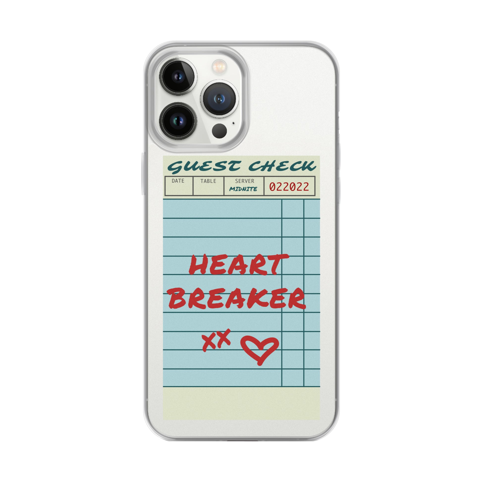 guest check, guest check print, iphone case, aesthetic iphone case, phone case