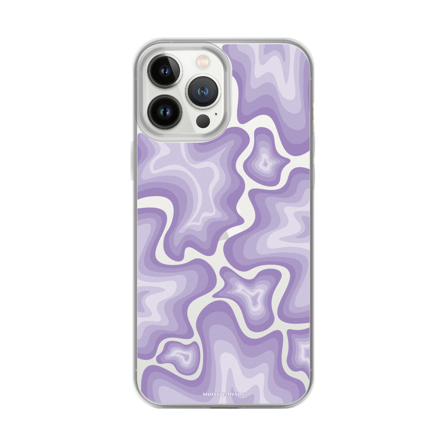 lavender ripple iPhone case, purple swirls iPhone case, swirls iPhone case, aesthetic iPhone case