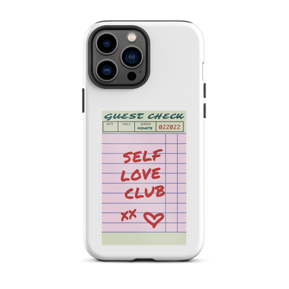 self love club, self love club iphone case, guest check print, guest check aesthetic, iphone 13 case