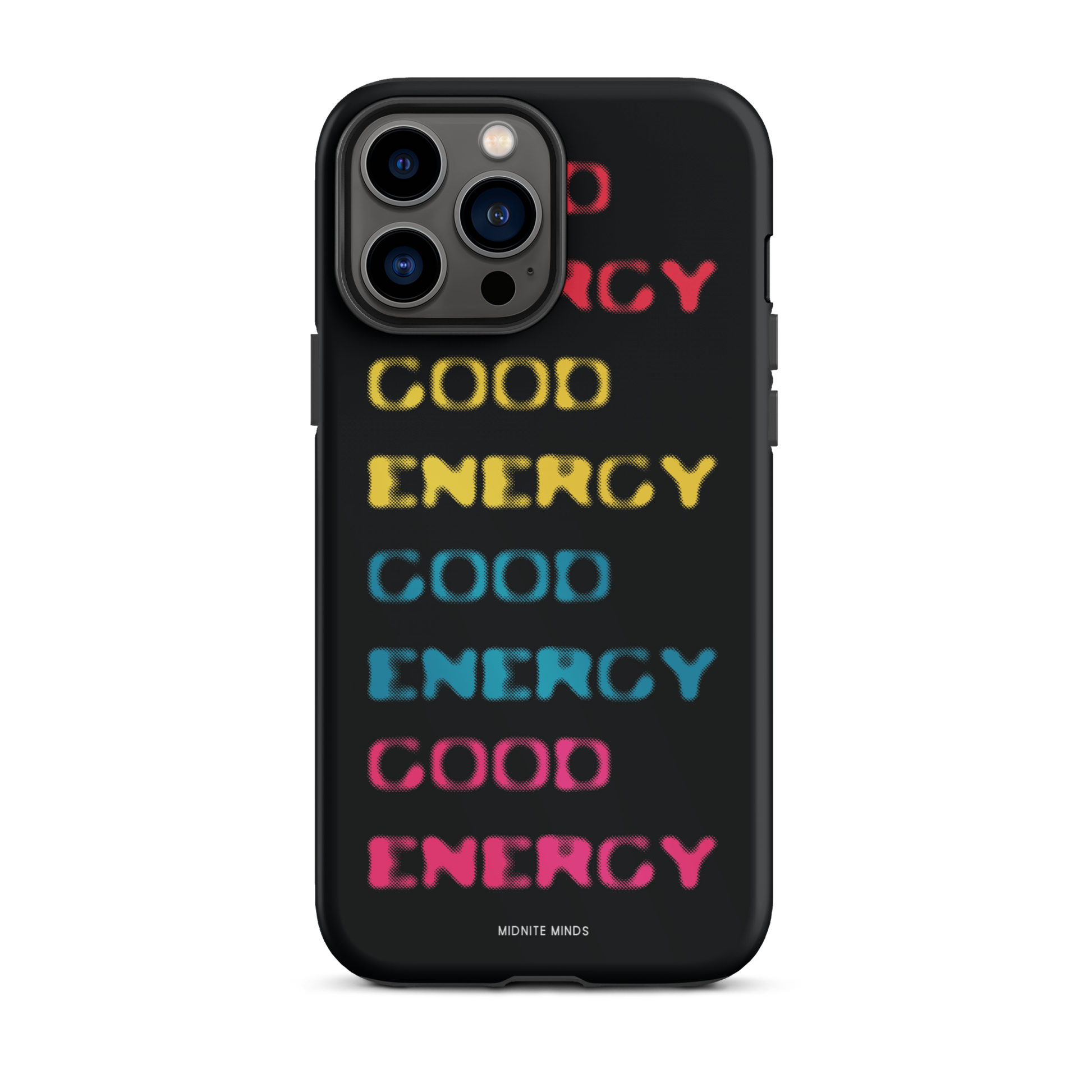 good energy iphone case, black iphone case, colorful iphone case, good energy